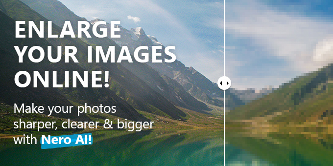 Nero AI Image Upscaler
