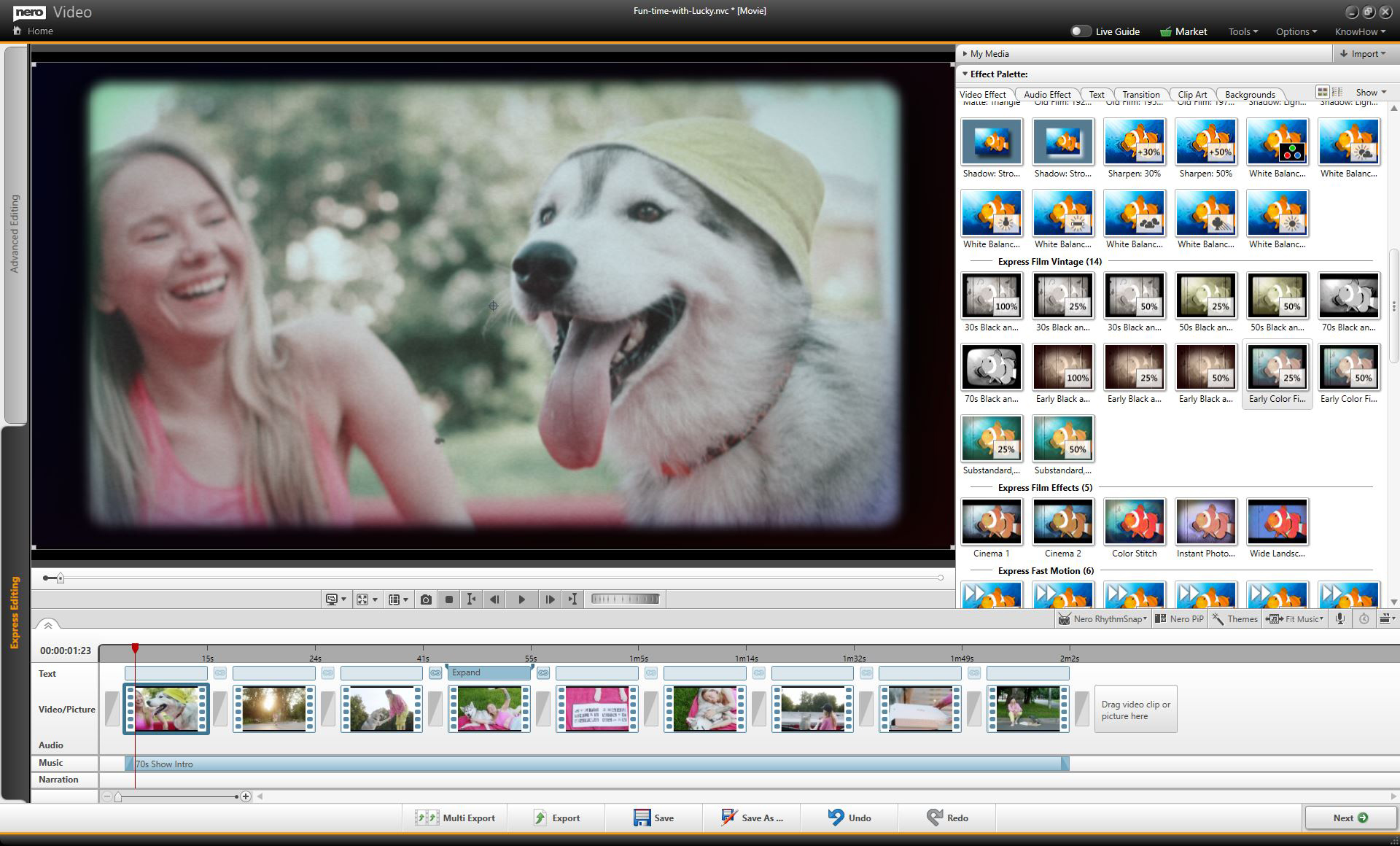 Express editing into Nero Video Software