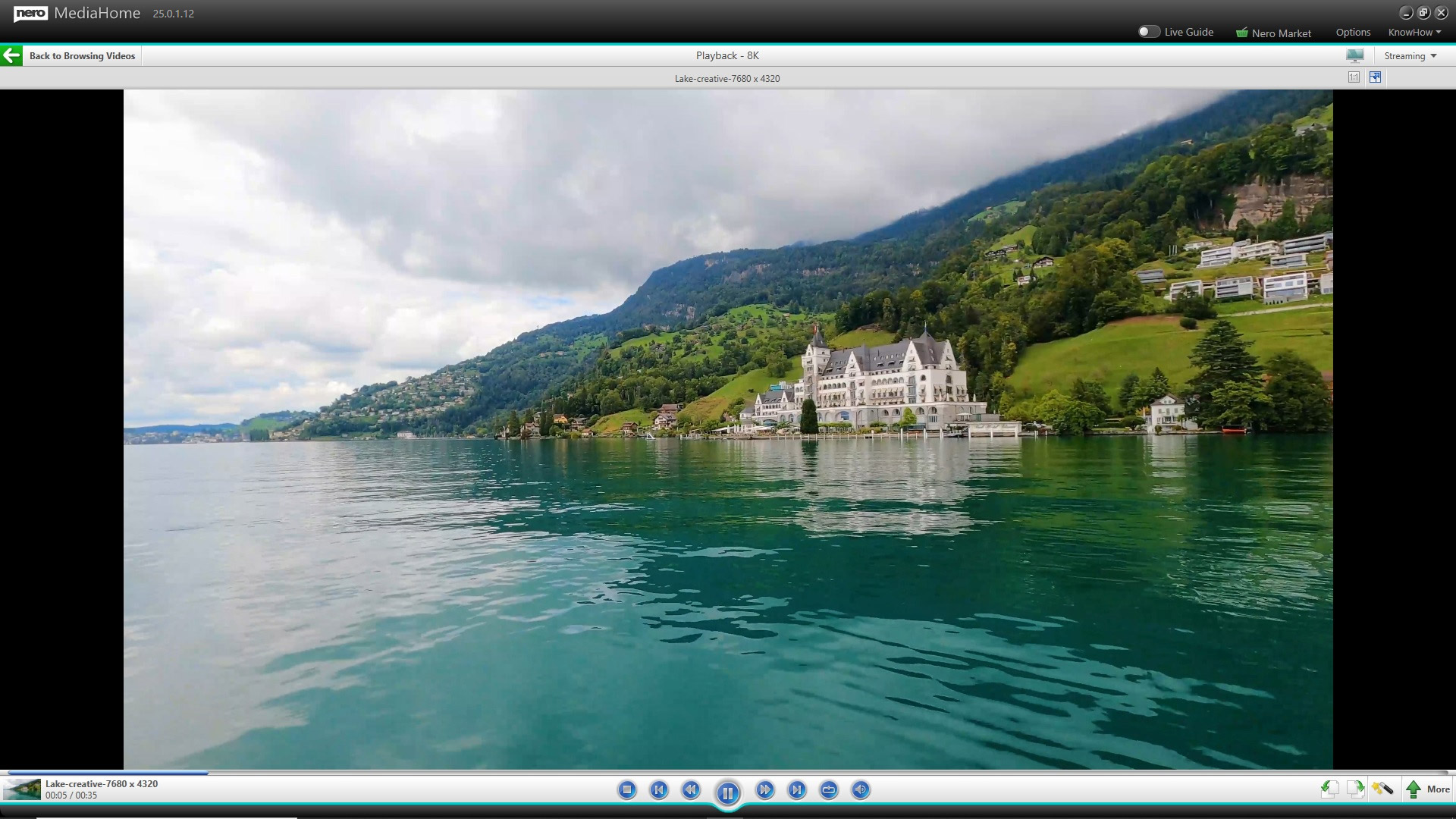 Nero MediaHome software now supports 8K video playback.