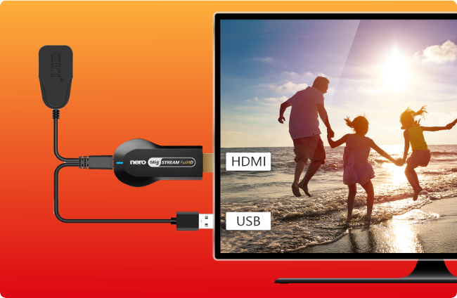 Nero Easy Stream FullHD HDMI Stick - 1. Plug in Nero Easy Stream FullHD HDMI Stick - 1. Plug in