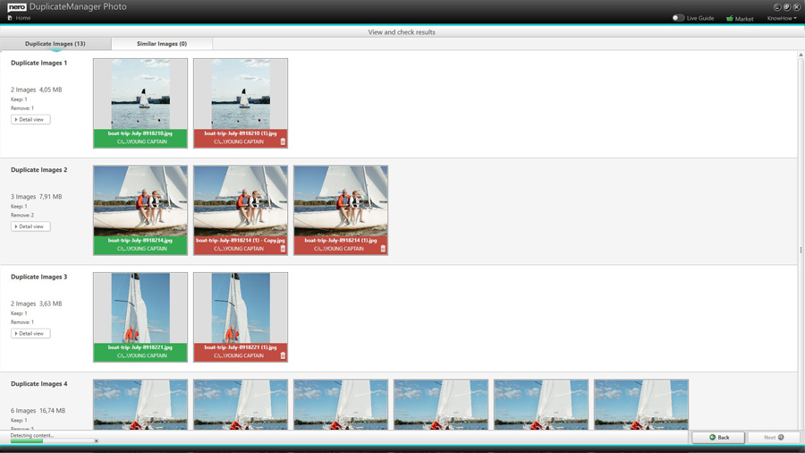 (2) Confirm preselection: The smart Duplicate Finder technology gives recommendations