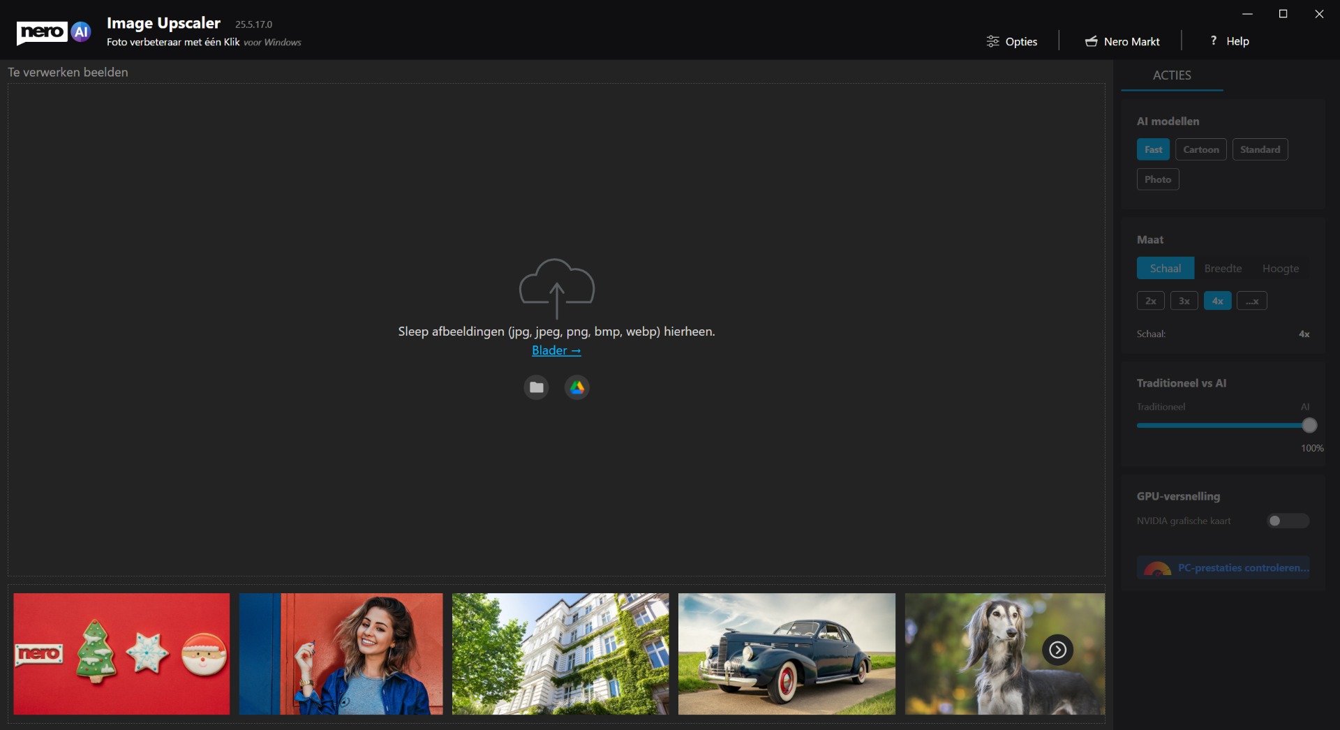 Foto scherper maken met AI Image Upscaler online