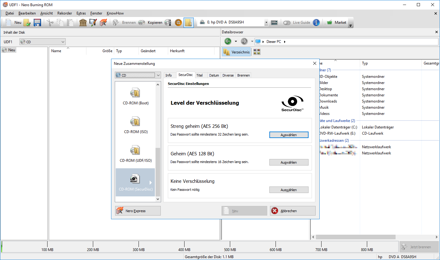 Proteggi ciò che ti sta a cuore! Con la tecnologia SecurDisc 4.0 i vostri file sono nelle migliori mani.