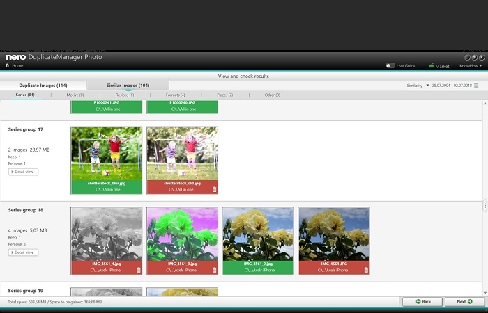 È sufficiente trascinare i file nella zona di rilascio di Nero Start. Il pratico 1-Click Video Story lo trasforma in un film completo in pochissimo tempo.
