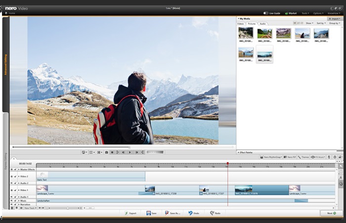 Cattura l'attenzione del tuo pubblico con innumerevoli effetti come l'inclinazione, le transizioni emozionanti, le animazioni dei fotogrammi chiave e molto altro ancora grazie al montaggio video avanzato.